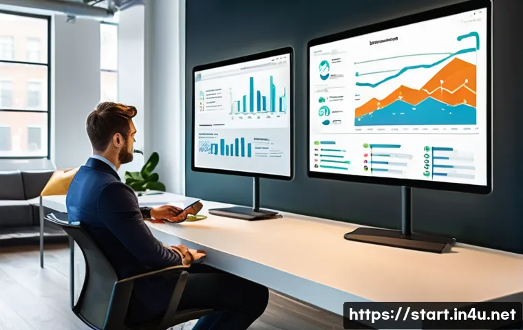 스타트업 마케팅과 데이터 분석 - **Prompt 1: Data-Driven Precision Marketing in a Modern Startup Office**
A vibrant, sunlit, open...